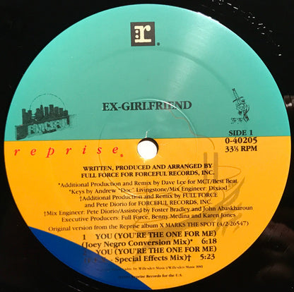 Ex-Girlfriend – You (You're The One For Me) (12", US - 1991)