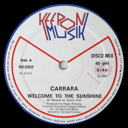Carrara – Welcome To The Sunshine (12", Italy - 1985)