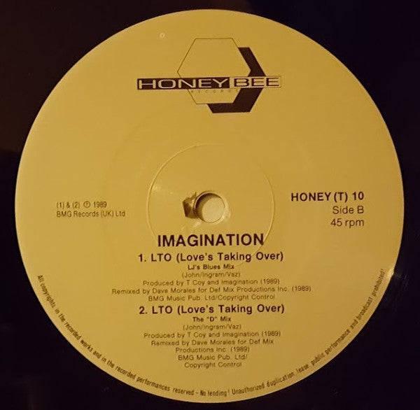 Imagination – Just An Illusion (The 1989 Remix) / LTO (Love's Taking Over) (12", UK - 1989)