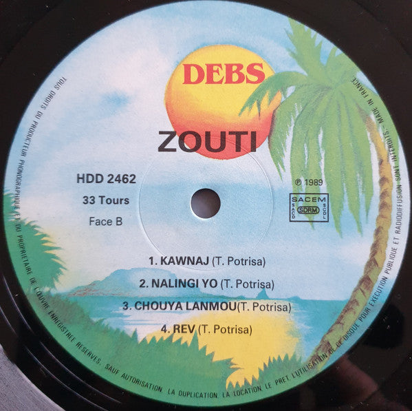 Zouti – Zouti (LP, France - 1989)