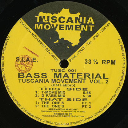 Bass Material – Tuscania Movement Volume 2 (12", Italy - 1995)