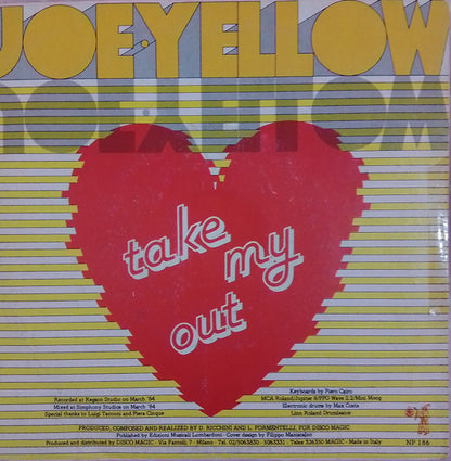 Joe Yellow – Take My Heart (7", Italy - 1984)