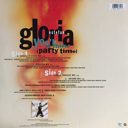 Gloria Estefan – You'll Be Mine (Party Time) (12", US - 1996)
