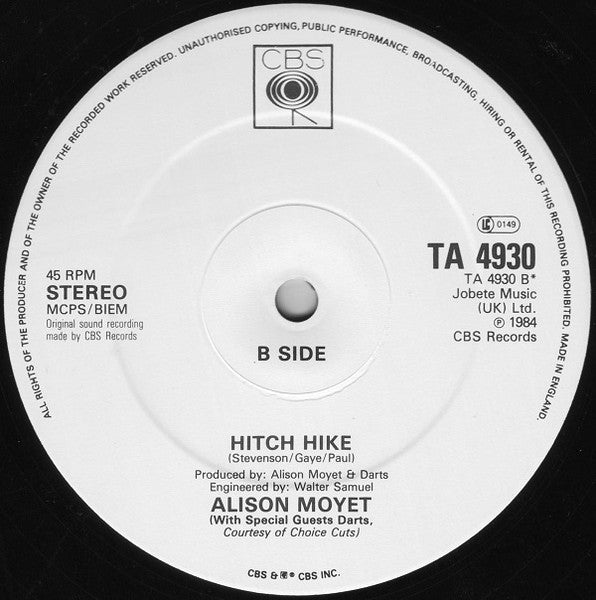 Alison Moyet – Invisible (Extended Version) (12", UK - 1984)