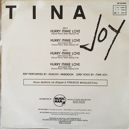 Tina Joy – Hurry Make Love (12", Belgium - 1990)
