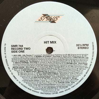 Various – Hit Mix (LP, UK - 1987)