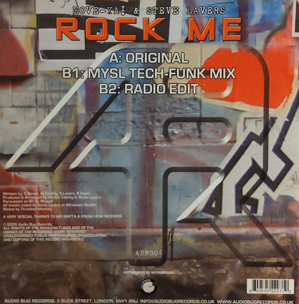 Move-Ya! & Steve Lavers – Rock Me (12", UK - 2005)