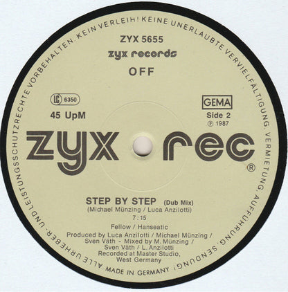 Off – Step By Step (12", Germany - 1987)