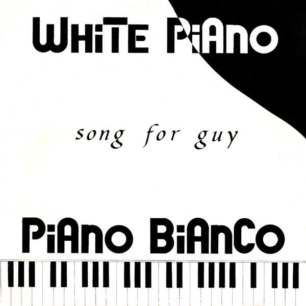 White Piano, Piano Bianco – Song For Guy (12", Italy - 1990)