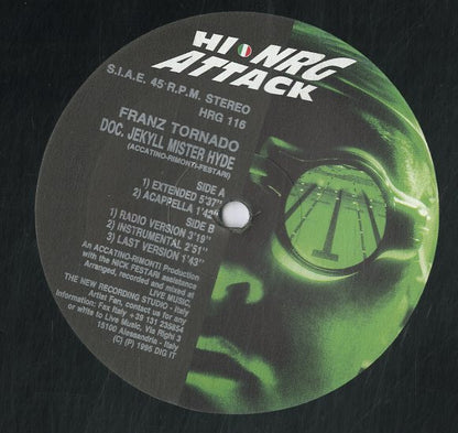 Franz Tornado – Doc. Jekyll Mister Hyde (12", Italy - 1995)