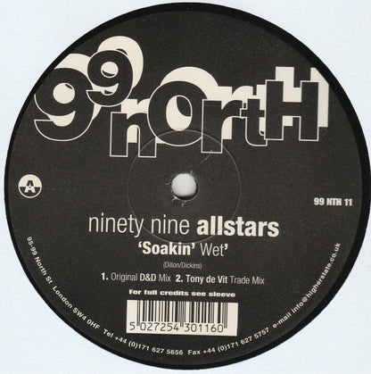 99 Allstars – Soakin' Wet (12", UK - 1998)