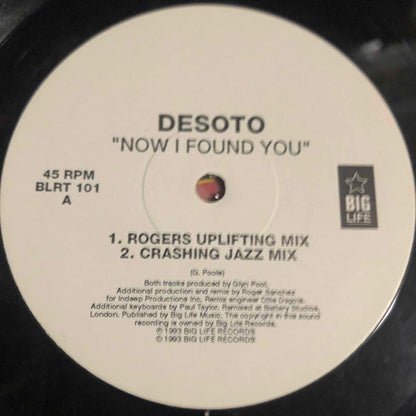 Desoto – Now I Found You (12", UK - 1993)