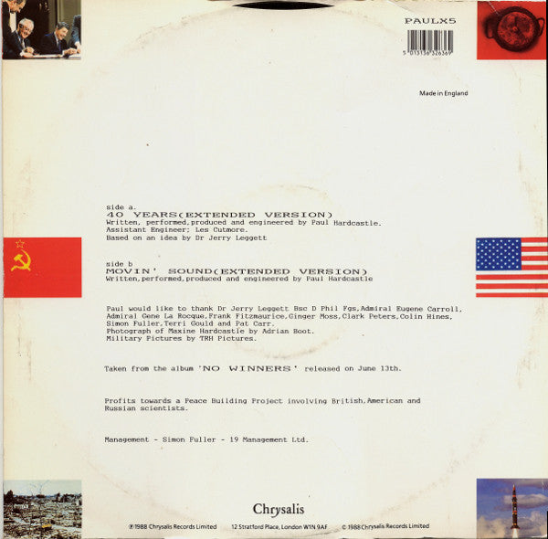 Paul Hardcastle – 40 Years (12", UK - 1988)