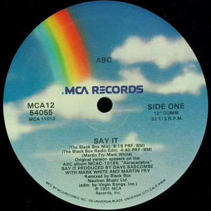ABC – Say It (12", US - 1991)