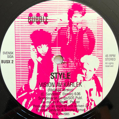 Style (4) – Vision Av Kärlek (Förlängd Vision) / My Kind Of Woman (Extended Vision) (12", Sweden - 1985)