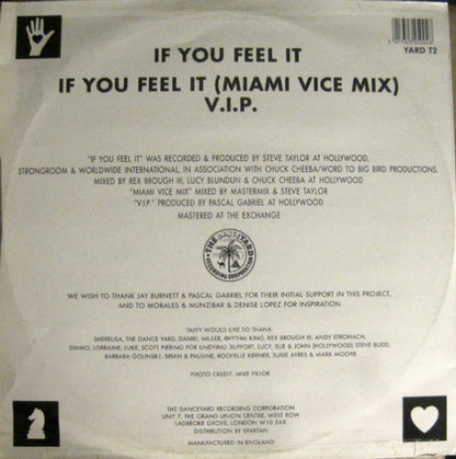 Taffy – If You Feel It (12", UK - 1988)