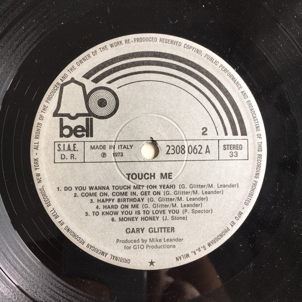 Gary Glitter – Touch Me (LP, Album, Italy - 1973)