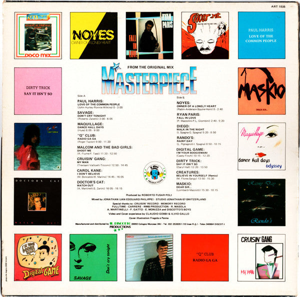 Various – Masterpiece (LP, Compilation, Italy - 1984)