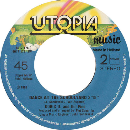 Doris D And The Pins – Dance On (7", Netherlands - 1981)