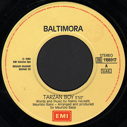 Baltimora – Tarzan Boy (7", Italy - 1985)