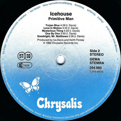 Icehouse – Primitive Man (LP, Album, Europe - 1982)