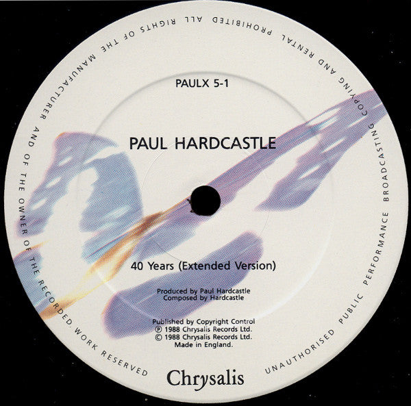 Paul Hardcastle – 40 Years (12", UK - 1988)