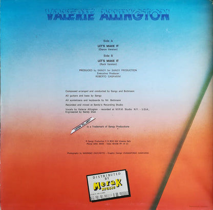Valery Allington – Let's Make It (12", Italy - 1984)