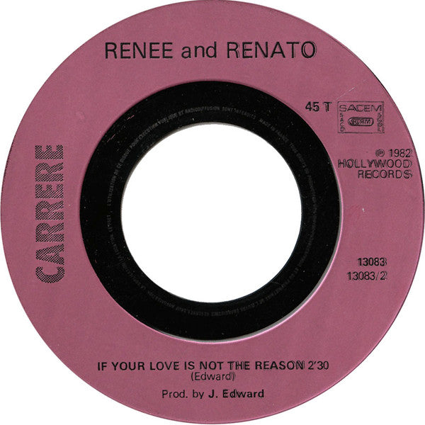 Renée & Renato – Save Your Love (7", France - 1982)