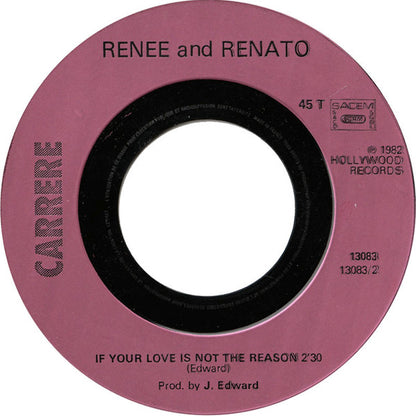 Renée & Renato – Save Your Love (7", France - 1982)