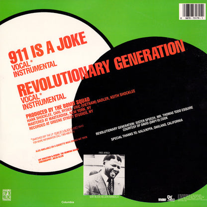 Public Enemy – 911 Is A Joke (12", US - 1990)