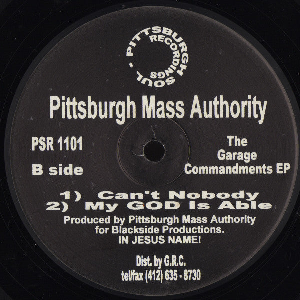 Pittsburgh Mass Authority – The Garage Commandments EP (12", US - 1997)
