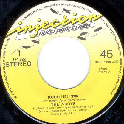 The V-Boys – Koud Hè (7", Netherlands - 1987)