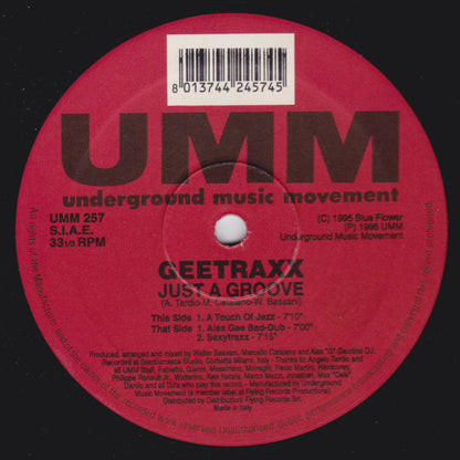 Geetraxx – Just A Groove (12", Italy - 1995)
