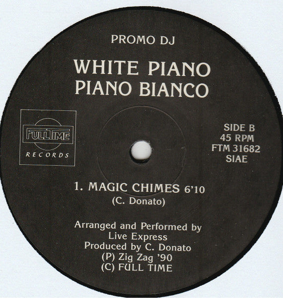 White Piano, Piano Bianco – Song For Guy (12", Italy - 1990)