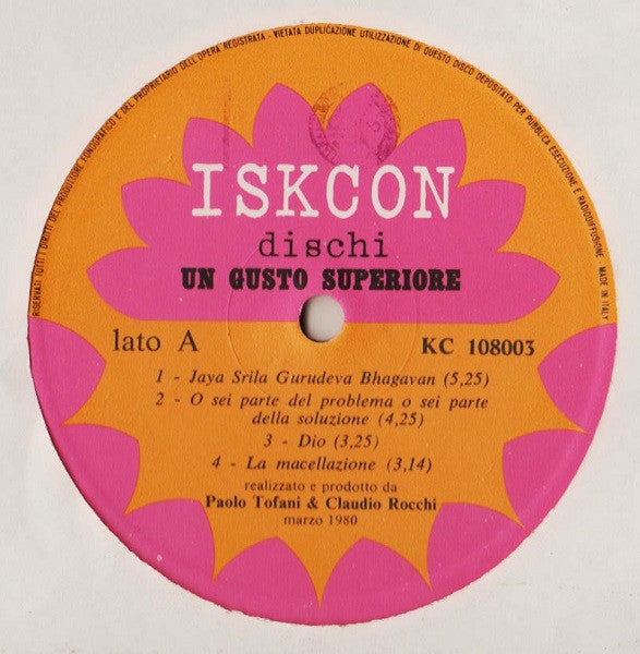 Paolo Tofani, Claudio Rocchi – Un Gusto Superiore (LP, Album, Italy - 1980)