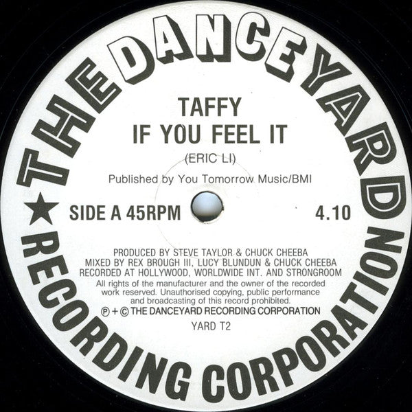 Taffy – If You Feel It (12", UK - 1988)
