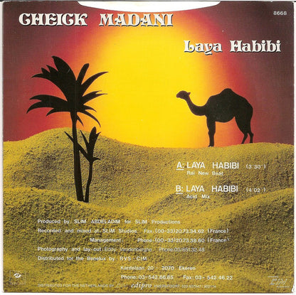 Cheick Madani – Laya Habibi (7", Belgium - 1988)