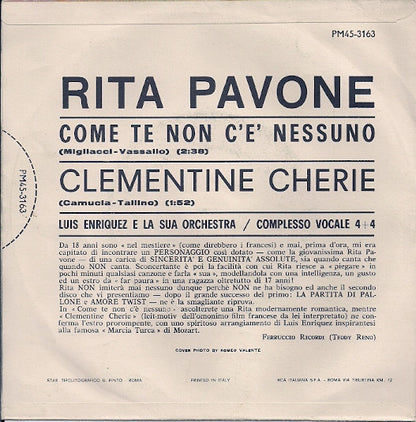 Rita Pavone – Come Te Non C'È Nessuno (7", Italy - 1963)