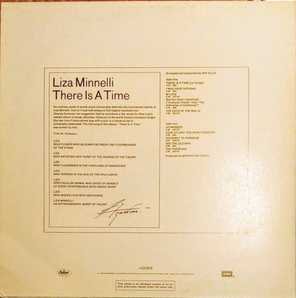 Liza Minnelli – There Is A Time (LP, Album, Reissue, Italy - 1978)