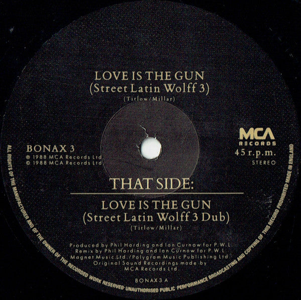 Blue Mercedes – Love Is The Gun (Street Latin Wolff 3 Mix) (12", UK - 1988)