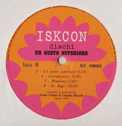Paolo Tofani, Claudio Rocchi – Un Gusto Superiore (LP, Album, Italy - 1980)