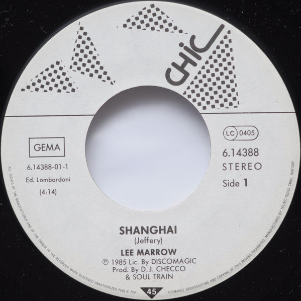 Lee Marrow – Shanghai (7", Germany - 1985)