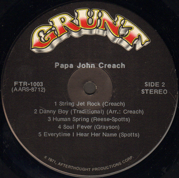Papa John Creach – Papa John Creach (LP, Album, US - 1971)