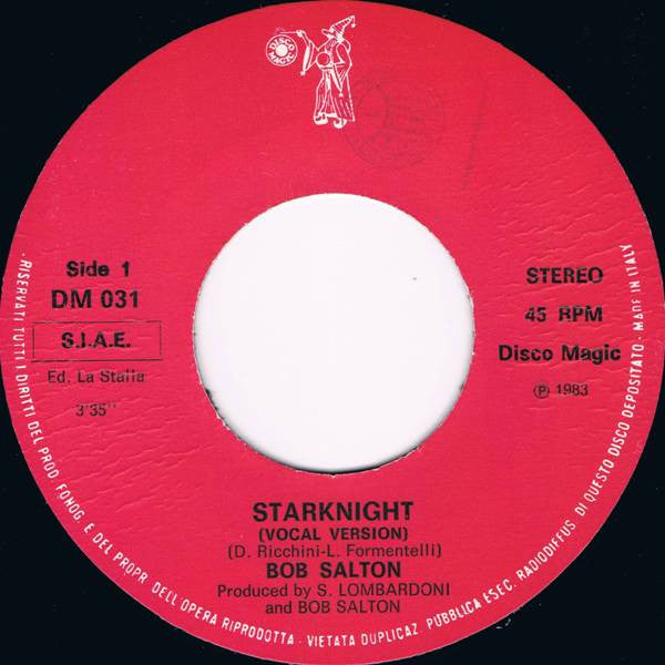 Bob Salton (2) – Starknight (7", Italy - 1983)