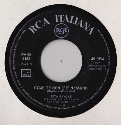 Rita Pavone – Come Te Non C'È Nessuno (7", Italy - 1963)