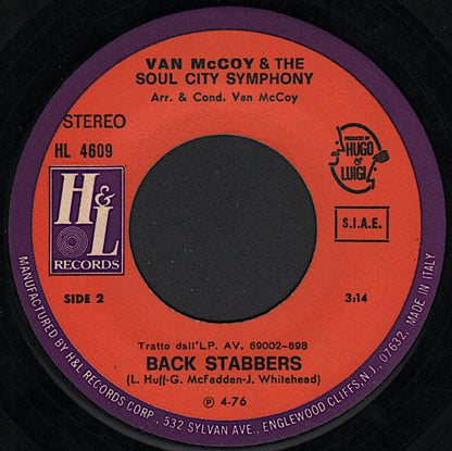 Van McCoy & The Soul City Symphony – African Symphony (7", Italy - 1976)