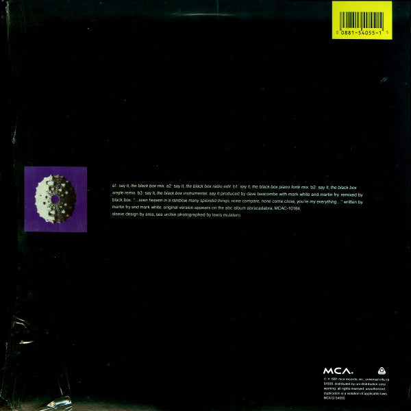 ABC – Say It (12", US - 1991)