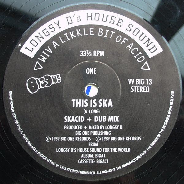 Longsy D – This Is Ska (12", UK - 1989)