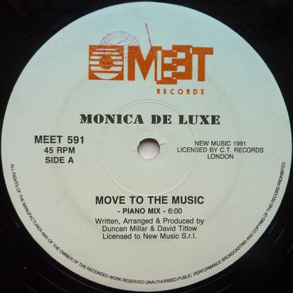 Monica De Luxe – Move To The Music / The Temperature's Rising (12", Italy - 1991)