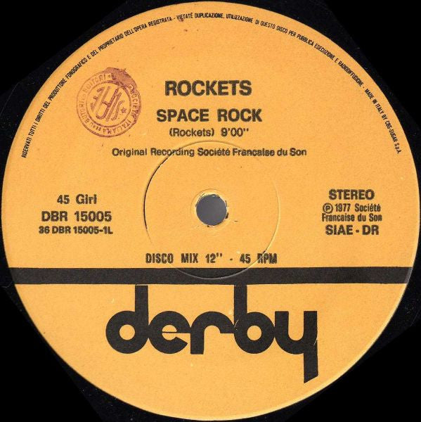 Rockets – Space Rock (12", Italy - 1977)